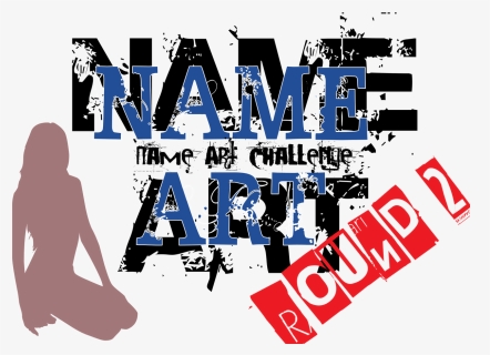 Name Art Round 2 - Graphic Design, HD Png Download, Free Download