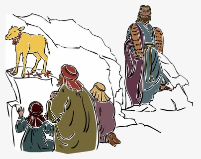 Moses Clip Art , Png Download - Moses On Mt Sinai Clipart, Transparent Png, Free Download