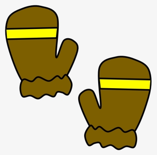 Mittens Clipartshare Fur Cuff - Brown Mittens Clipart, HD Png Download, Free Download