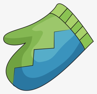 Green And Blue Mitten Clipart - Clipart Mittens, HD Png Download, Free Download