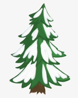 Éléments Frais Éléments Décoratifs Plantes Dessinées - Christmas Tree, HD Png Download, Free Download