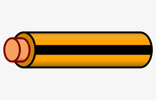 Wire Orange Black Stripe - Red And White Striped Wire, HD Png Download, Free Download