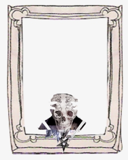 #mq #skull #beige #frame #frames #border #borders - Drawing, HD Png Download, Free Download