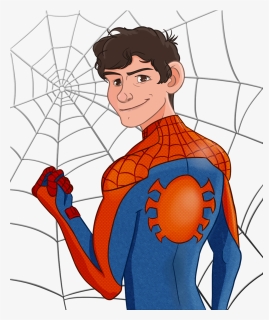 Sevenwebheads On Twitter - Cartoon Tom Holland Peter Parker, HD Png Download, Free Download