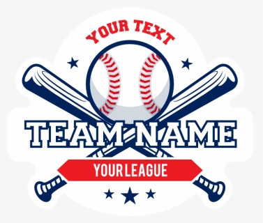 Custom Baseball Emblem With Crossed Bats - College Softball, HD Png Download, Free Download