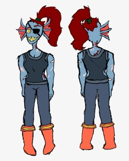 Blumetale Undyne - Cartoon, HD Png Download, Free Download