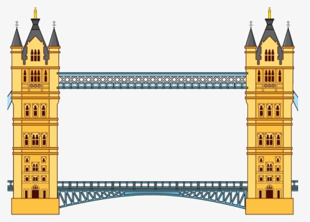 Clipart Tower Bridge Vector Transparent Stock Free - Tower Bridge London Clipart, HD Png Download, Free Download