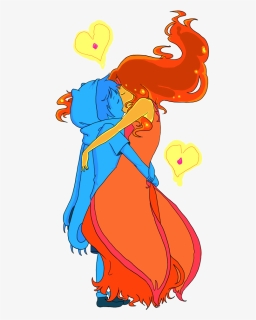 Finn And Flame Princess - Adventure Time Flame Princess Fanart, HD Png Download, Free Download