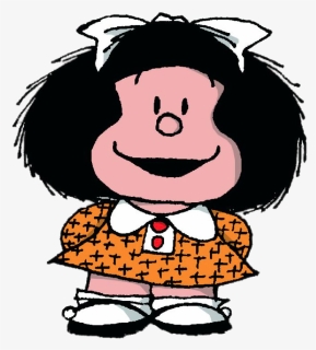 Mafalda Orange Dress - Mafalda Mafalda, HD Png Download, Free Download