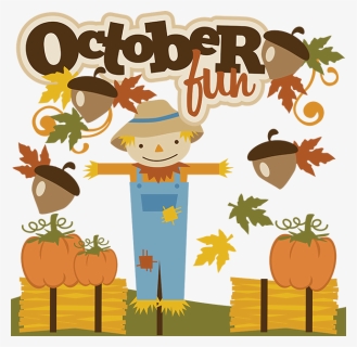 Scarecrow Clipart October - October Fun, HD Png Download, Free Download
