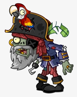 Pirate Captain Png - Plants Vs Zombies Design, Transparent Png, Free Download