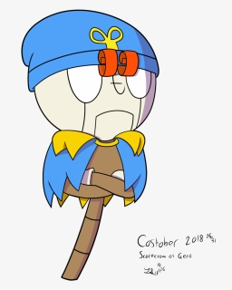 Day 26 Of Costober, Scarecrow As Geno From Super Mario - Scarecrow Geno, HD Png Download, Free Download
