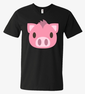 Pig Face Emoji Men"s V Neck T Shirt - Funny Nursing T Shirt, HD Png Download, Free Download