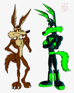 The Present And The Future - Wile Coyote And Tech Art, HD Png Download, Free Download