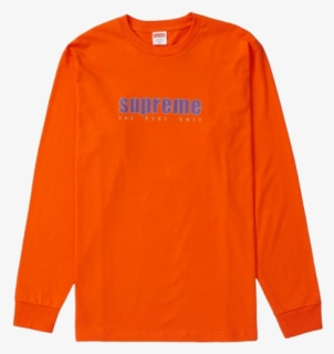 Supreme The Real Shit Ls Tee Orange - T-shirt, HD Png Download, Free Download