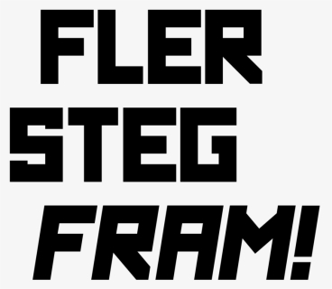 Flerstegfram-black, HD Png Download, Free Download