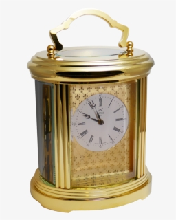 Ovale Carriage Clock Fleur De Lys - Brass, HD Png Download, Free Download