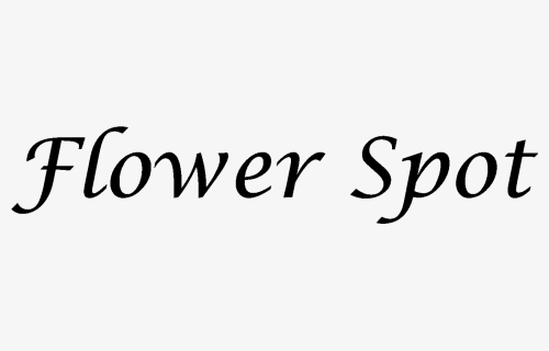 Flower Spot - Calligraphy, HD Png Download, Free Download
