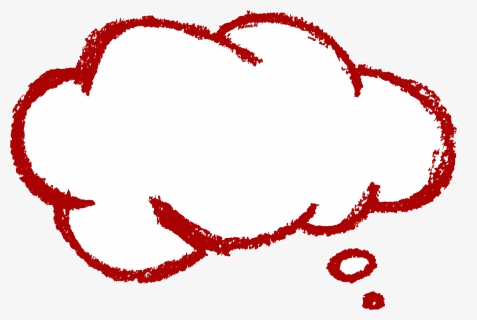 Crayon Speech Bubble - Speech Bubble Png Red, Transparent Png, Free Download