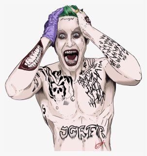 Suicide Squad Joker Png , Png Download - Jared Leto Joker Png, Transparent Png, Free Download
