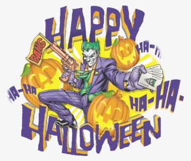 Batman Ha Ha Halloween Men"s V Neck T Shirt - T-shirt, HD Png Download, Free Download