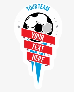 Custom Soccer Vertical Banner Sticker - Kick American Football, HD Png Download, Free Download