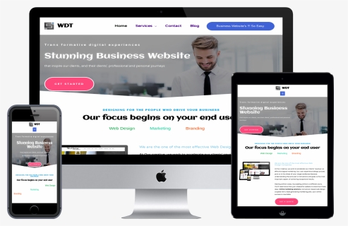 Responsive Web Design Png Wdt - Job Portal Website Design, Transparent Png, Free Download