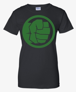 Hulk Fist Graphic Ladies" T Shirt Black Xs "  Class="lazyload"  - T-shirt, HD Png Download, Free Download