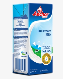Anchor Full Cream Milk Nutrition Facts, HD Png Download, Free Download