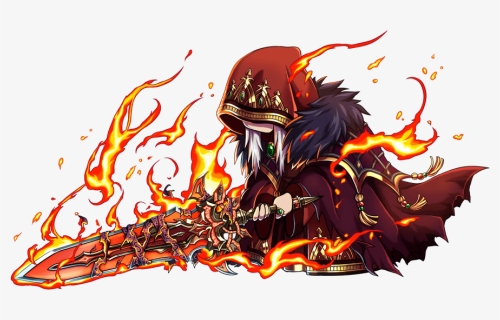 Brave Frontier Europe - Hooded Fire Unit Brave Frontier, HD Png Download, Free Download