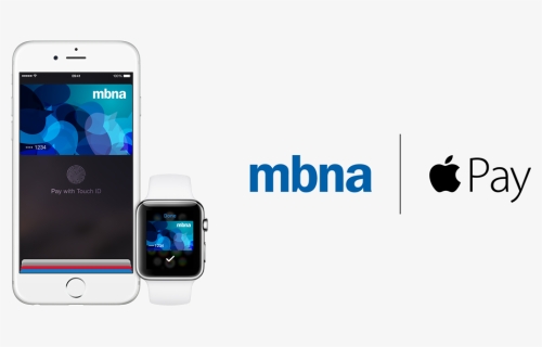 A Smartphone, Smartwatch And The Mbna And Apple Pay - Apple Pay, HD Png Download, Free Download