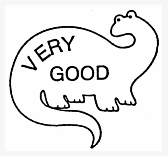Very Good Dinosaur Rubber Stamp"  Title="very Good - Drawing, HD Png Download, Free Download