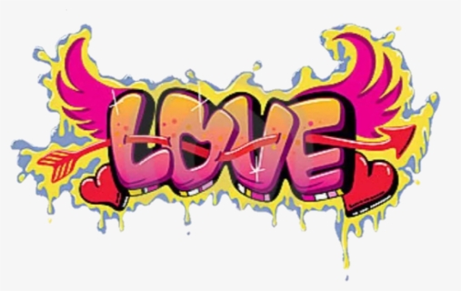 #grafitti #love #graffiti - Graffiti Love In Bubble Letters, HD Png Download, Free Download