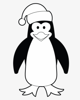 Penguin Clipart Black And White Png ↺ - Black And White Penguin Clipart, Transparent Png, Free Download