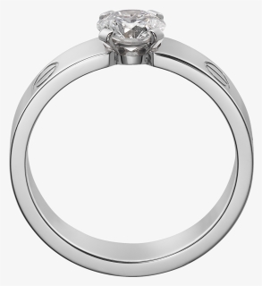 Love Solitaire, White Gold, Diamond - Cartier Solitaire Love, HD Png Download, Free Download
