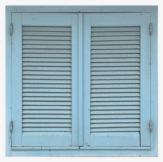 #square #blue #wooden #windowframe #closed From The - Window Blind, HD Png Download, Free Download