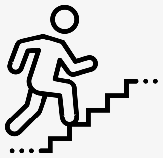 The Icon For "wakeup Hill On Stairs - Climbing Stairs Icon Png, Transparent Png, Free Download