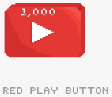 Red 1k Play Button - Emblem, HD Png Download, Free Download