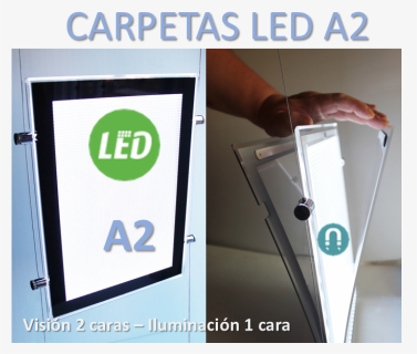 Carpetas A2 Led En 1 Cara - Banner, HD Png Download, Free Download