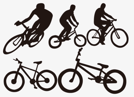 Bicycle Cycling Silhouette - Vector Cyclist Silhouette Png, Transparent Png, Free Download