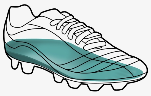 Football Shoe Black Outline , Png Download, Transparent Png, Free Download