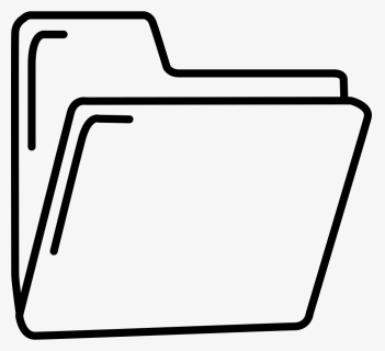Folder Outline - Outline Folder Icon Png, Transparent Png, Free Download