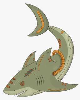 Steampunk Shark Clipart, HD Png Download, Free Download