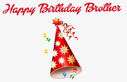 Happy Birthday Brother Png Clipart - Christmas Tree, Transparent Png, Free Download
