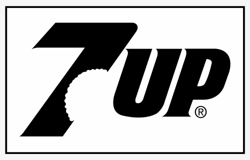 7up Logo Black And White - 7 Up, HD Png Download, Free Download