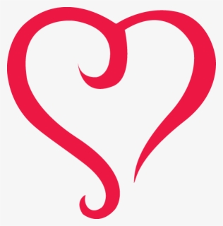 Red Outline Heart Png Image, Transparent Png, Free Download