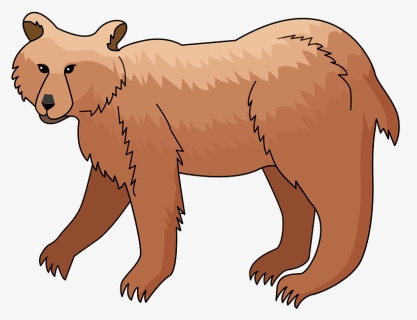 Brown Bear Clipart - Grizzly Bear, HD Png Download, Free Download