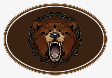 Angry Bear Head - Roar, HD Png Download, Free Download