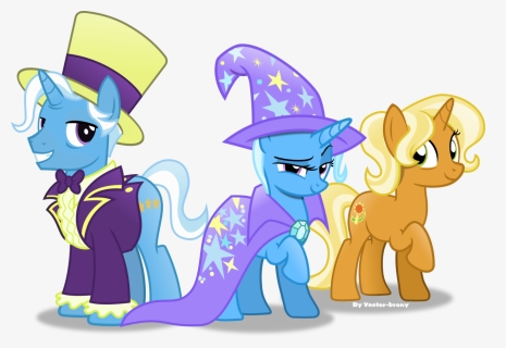 Vector-brony, Clothes, Family, Female, Grannies Gone - Mlp Trixie Dad, HD Png Download, Free Download