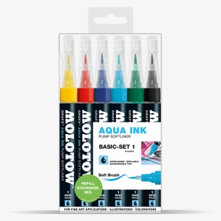 Molotow Grafx Aqua Ink Softliner - Molotow Aqua Color Brush, HD Png Download, Free Download